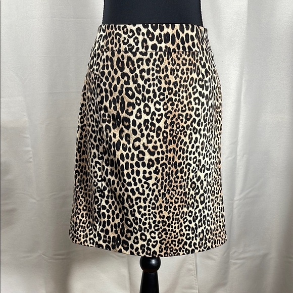 Michael Kors leopard print A-line Knee-length Skirt - Picture 1 of 4